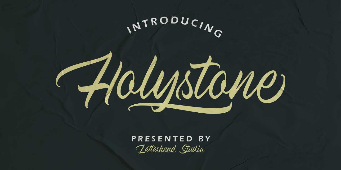 Пример шрифта Holystone
